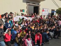 Imagen - Usuarios y trabajadores de ASPROMIN se pone en Imagen - Usuarios y trabajadores de ASPROMIN se pone en